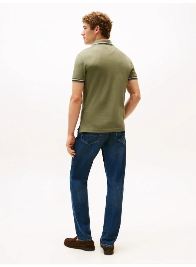 TOMMY HILFIGER Slim Fit Tipped Pique Polo Shirt